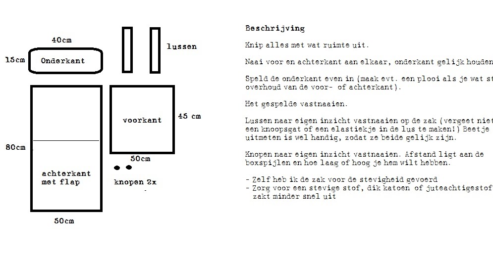 boxzak patroon gratis boxzak patroon gratis